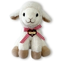 Plüsch Schaf mit Karoband und Herzl 23cm