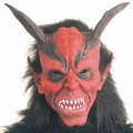 Krampusmaske aus Gummi Nr. 30033A