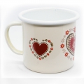 Bild 3 von Emaille Tasse Herz rot