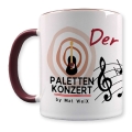 Bild 2 von Porzellan-Tasse  PALETTENKONZERT =Mat=WeiX=